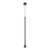 ACA Lighting závěsné svítidlo 1XGU10 CLOUZOT černá kov IP20 D7,5XD10XH190CM YL22801PBK