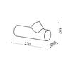 ACA Lighting Wall&Ceiling LED nástěnné svítidlo ZD81136LEDGY