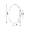 ACA Lighting Wall&Ceiling LED nástěnné svítidlo ZM1705LEDWG