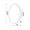 ACA Lighting nástěnné svítidlo LED 10W 3000K 800LM světle hnědá kůže MDF kruh D22XH3,6CM ECLIPSE ZM1710LEDWLL