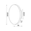 ACA Lighting nástěnné svítidlo LED 5W 3000K 1200LM terrazzo MDF kruh D30XH3,6CM ECLIPSE ZM1715LEDWT