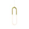 ACA Lighting závěsné svítidlo LED 8W 3000K 560lm VENUS mosaz kov IP20 15X2,3XH230CM ZM32LEDP15BR