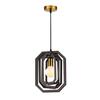 ACA Lighting závěsné svítidlo 1XE27 tmavě hnědá kůže MDF D24XH100CM TRITON ZM391P24WDL