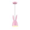 ACA Lighting dětské závěsné svítidlo 1XE27 růžové D12XH100CM BUNNY ZM71P12P