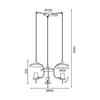 ACA Lighting Avantgarde závěsné svítidlo ZM933P60B