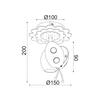 ACA Lighting Dětské nástěnné a stropní svítidlo ZN170161WY