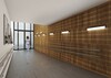 LUCIS nástěnné svítidlo AULA 40W LED 3000K akrylátové sklo argento dorato AU3.L1.1200.70M DALI2 DALI