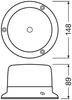OSRAM LIGHTsignal LED BEACON LIGHT 360st. bezpečnostní světlo 12V/24V 1ks RBL102