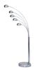 AZzardo Palp stojací lampa 5x E14 40W 210cm IP20, chromové AZ1122