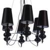 Závěsné svítidlo AZzardo Baroco 6 pendant black AZ1379 E27 6x50W IP20 80cm černé