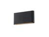 LED Venkovní nástěnné svítidlo AZzardo Cremona M dark grey AZ2182 10W 476lm 3000K IP54 17,5cm tmavě šedé