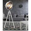 AZzardo vintage stojací lampa Toma bílá / stříbrná E27 AZ2378