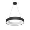 LED Závěsné svítidlo AZzardo Sovana Pendant 55 CCT black Dimm AZ2728 50W 2750lm 3000K-6500K IP20 55cm stmívatelné černé