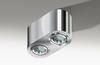 Stropní bodové přisazené svítidlo AZzardo Brant 2 IP44 chrom AZ2817 GU10 2x50W IP44 18cm chromové