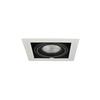 Stropní zápustné bodové svítidlo AZzardo Nova 1 white/black AZ2871 GU10+ADAP111/ES111 1x40/1x50W IP20 19,5cm bílo-černé
