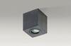 Stropní bodové přisazené svítidlo AZzardo Brant Square IP44 black AZ2878 GU10 1x50W IP44 9cm hranaté černé
