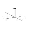 LED Závěsné svítidlo AZzardo Jax pendant black AZ3135 33W 1600lm 3000K IP20 132cm černé