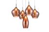 Závěsné svítidlo AZzardo Amber Milano 5 copper AZ3172 G9 5x40W IP20 50cm měděné