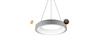 AZzardo Sovana SMART závěsné svítidlo LED 40W 2200lm 3000-6500K 45cm kulaté IP20, šedé AZ3444