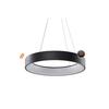 AZzardo Solvent R SMART závěsné svítidlo LED 64W 3017lm 3000-6000K 80cm kulaté IP20, černé + ovladač