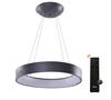 AZzardo Solvent R SMART závěsné svítidlo LED 64W 3017lm 3000-6000K 80cm kulaté IP20, šedé + ovladač