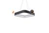 AZzardo Solvent S SMART závěsné svítidlo LED 42W 3360lm 3000-6000K 60cm hranaté IP20, šedé + ovladač