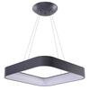 AZzardo Solvent S SMART závěsné svítidlo LED 64W 5120lm 3000-6000K 80cm hranaté IP20, šedé + ovladač