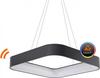 AZzardo Solvent S SMART závěsné svítidlo LED 64W 5120lm 3000-6000K 80cm hranaté IP20, šedé + ovladač
