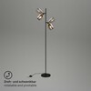 BRILONER Stojací svítidlo, 150 cm, 2x E27, max. 10W, černá BRI 1486025