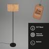 BRILONER Slama stojanová lampa, stínidlo z mořské trávy, nožní vypínač, přírodní 1855014