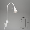 BRILONER Flexibilní nástěnné svítidlo 40,3 cm 1xGU10 5W 400lm bílé BRI 2080-016