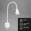 BRILONER Flexibilní nástěnné svítidlo 45 cm 1xGU10 5W 400lm bílé BRI 2082-016