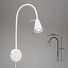BRILONER Flexibilní nástěnné svítidlo 45 cm 1xGU10 5W 400lm bílé BRI 2082-016