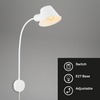BRILONER Noční lampička 55 cm 1x E27 10W bílé BRI 2089-016
