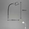 BRILONER Noční lampička 55 cm 1x E27 10W bílé BRI 2089-016
