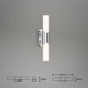 BRILONER LED nástěnné svítidlo 32 cm 6,5W 700lm chrom BRI 2111018