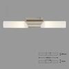 BRILONER Nástěnné svítidlo 43,5 cm 2x E14 40W matný nikl BRI 2125-022
