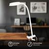 BRILONER Plegg lampička s klipsem - 3,2W, 350lm, LED, nastavitelné, bílé 2195016