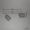 BRILONER Skaft stropní bodové svítidlo - GU10 patice, max. 9W, nastavitelné, kávová, 2-ramenné 2324024