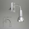 BRILONER Flexibilní svítidlo do zásuvky 22 cm 1x E14 25W titan BRI 2739-014P