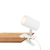 BRILONER Klem lampička na stůl, nastavitelná, s klipsem, bílé 2766016