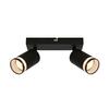 BRILONER RUB stropní bodové svítidlo, nastavitelné, akrylová ozdoba, 2-ramenné, 20cm, černé 2832025