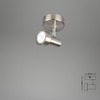 BRILONER Bodové svítidlo pr. 8 cm 1xGU10 3W 250lm matný nikl BRI 2843-012