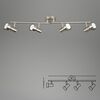 BRILONER Bodové svítidlo 60,4 cm 4xGU10 12W 1000lm matný nikl BRI 2843042