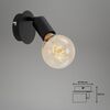 BRILONER Bodové svítidlo pr. 10 cm 1x E27 60W černá BRI 2868015
