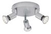 BRILONER Bodové svítidlo pr. 16 cm 3xGU10 8,7W 780lm titan BRI 2906-034