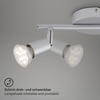 BRILONER Bodové svítidlo 25,5x7 cm 2xGU10 4,8W 520lm titan BRI 2915-024