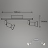 BRILONER Bodové svítidlo 25,5x7 cm 2xGU10 4,8W 520lm titan BRI 2915-024