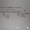 BRILONER Bodové svítidlo 25,5x7 cm 2xGU10 4,8W 520lm titan BRI 2915024