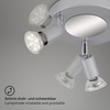 BRILONER Bodové svítidlo pr. 16 cm 3xGU10 9W 750lm titan BRI 2915-034